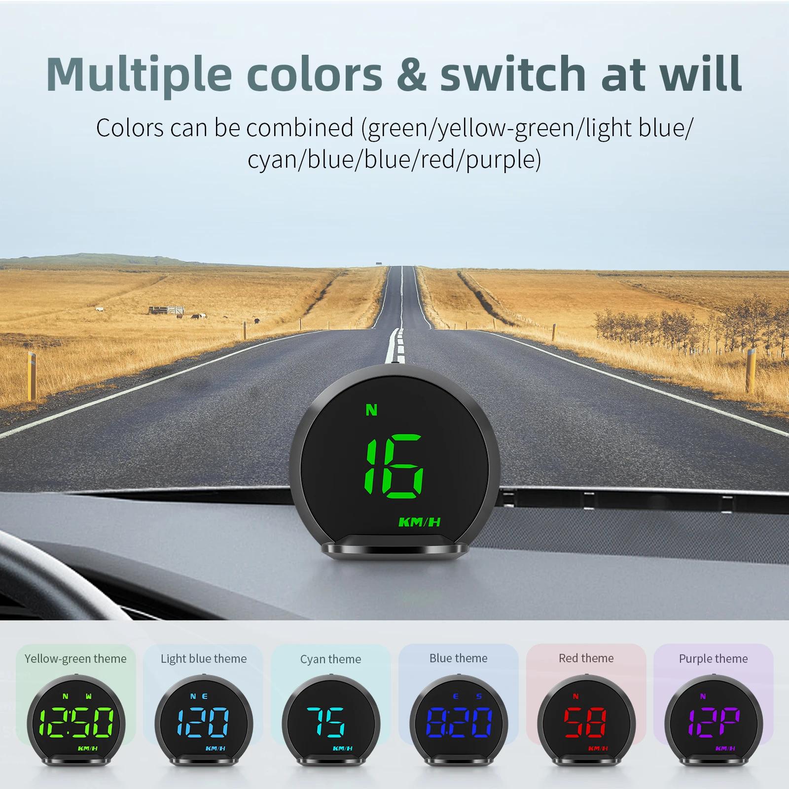 AD G13  ÷ GPS ڵ HUD ӵ, KMH  ӵ ð,  Ƿ  ˸ ˶, 7  